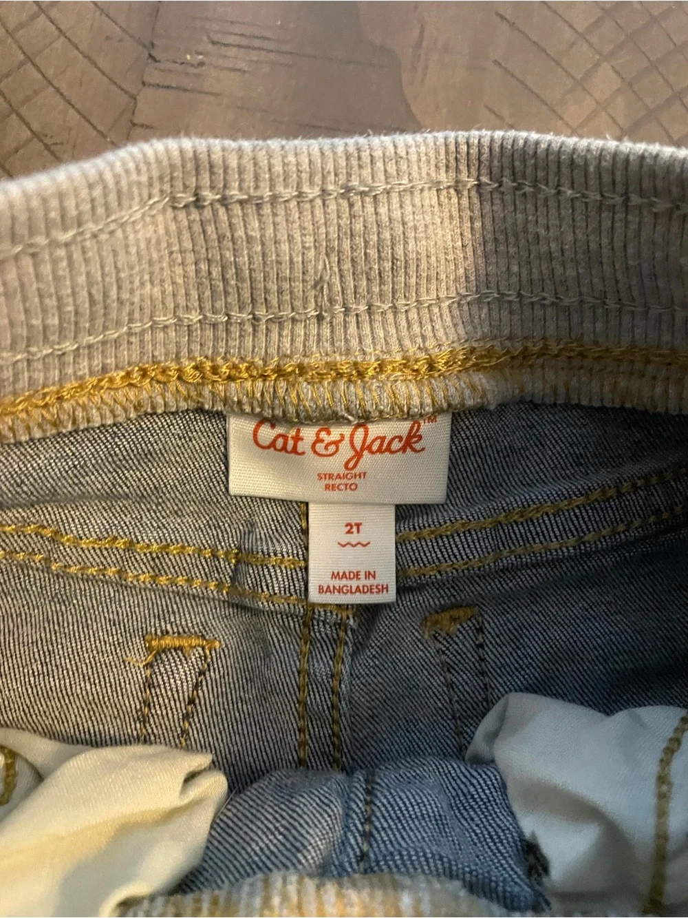 Cat and Jack Kids Pull-On Jeans and GAP Corduroy Pants Bundle - Blue & Brown